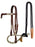 Horse Western Knotted Bosal Rawhide Hanger Headstall w/ Braided Reins 78J04