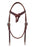 Western Full-Grain Brown Leather Knotted Horse Working Headstall Bridle 78J05