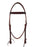 Western Full-Grain Brown Leather Browband Horse Headstall Bridle 78J06