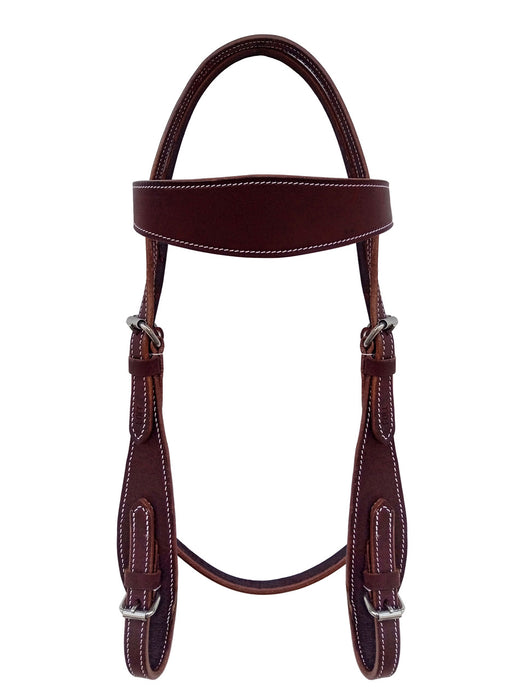 Latigo Leather Western Bridle with Roller  Adjustable Horse Headstall  78JBridle