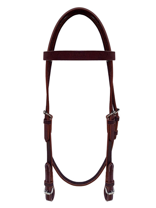 Latigo Leather Western Bridle with Roller  Adjustable Horse Headstall  78JBridle