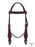Latigo Leather Western Bridle with Roller  Adjustable Horse Headstall  78JBridle