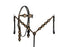 Horse Western Browband Basket Weave Tooled Leather Bridle Breast Collar Tack Set 78RS0311