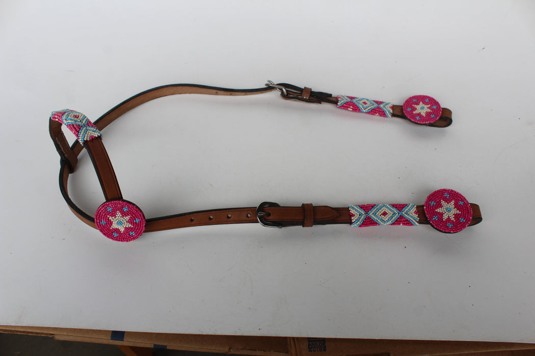 Horse Show Bridle Western Leather Headstall  7945HA