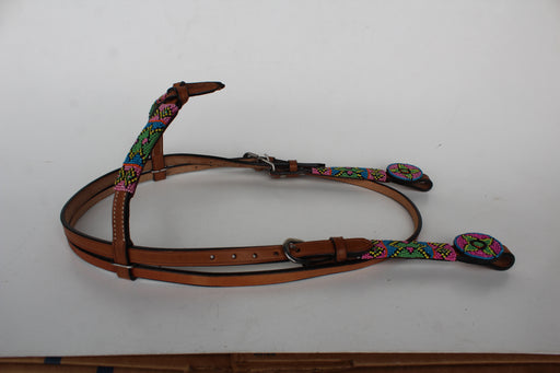 Horse Show Bridle Western Leather Headstall  7950HB