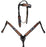 Horse Show Bridle Western Leather Western Basket Weave Tooled Leather Beaded Bridle Breast Collar Tack 79TacksetBeaded