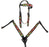 Horse Show Bridle Western Leather Western Basket Weave Tooled Leather Beaded Bridle Breast Collar Tack 79TacksetBeaded