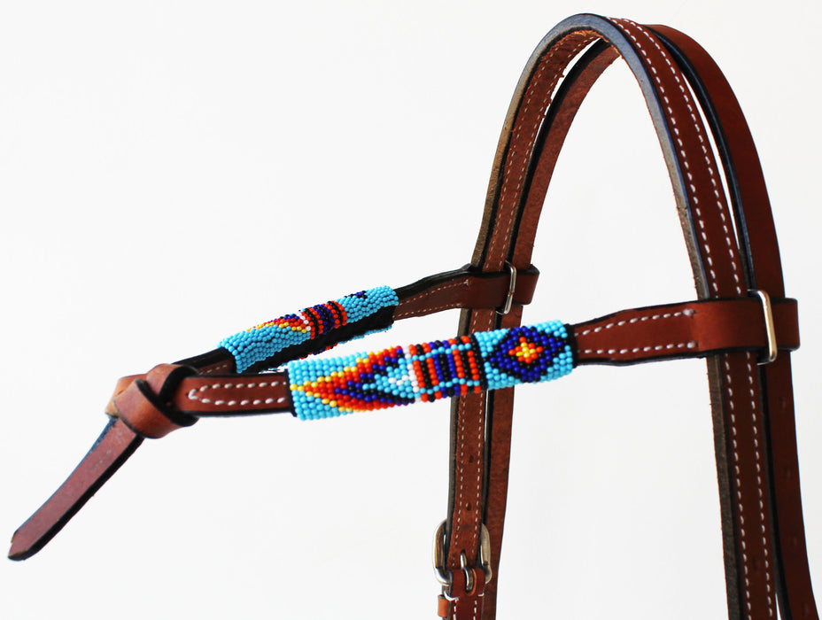 Horse Show Bridle Western Leather Headstall  79RT01