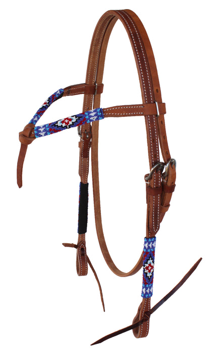 Horse Show Bridle Western Leather Headstall  79RT07HB