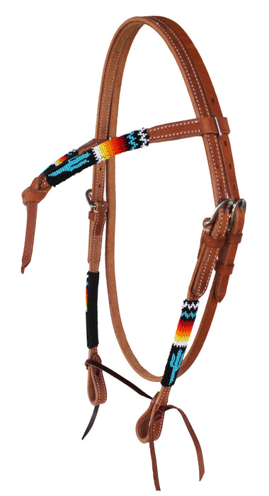 Horse Show Bridle Western Leather Headstall  79RT09HB