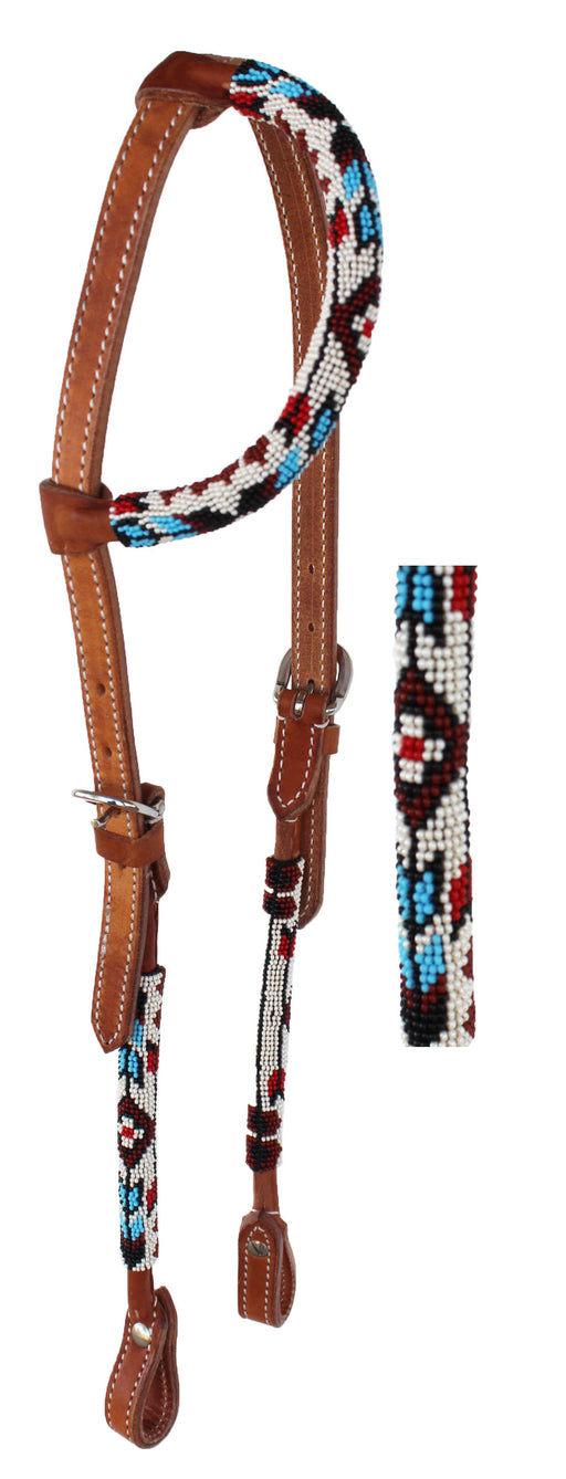 Horse Show Bridle Western Leather Headstall  79RT10HA