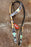 Horse Show Tack Bridle Western Leather Headstall Turquoise 80137H