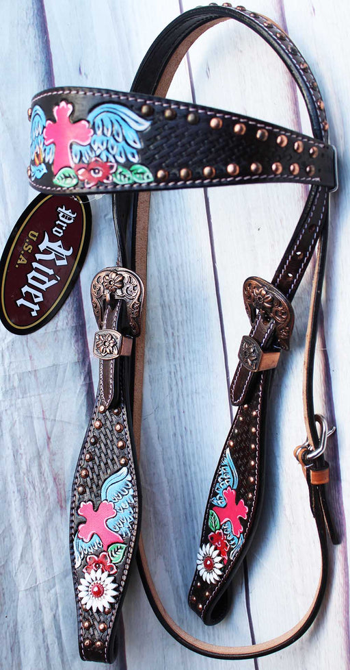 Horse Tack Bridle Western Leather Headstall  80196HB