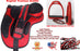 English Horse Professional Equine Synthetic Treeless Saddle Stirrups 80201RD