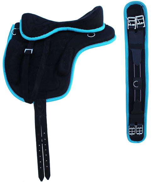 English Horse Polo Synthetic Treeless Lightweight Saddle Stirrups 80209