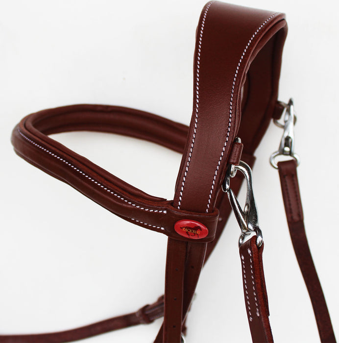 Horse English Padded Leather  Raised Adjustable Padded  Flash Bridle Reins 803440