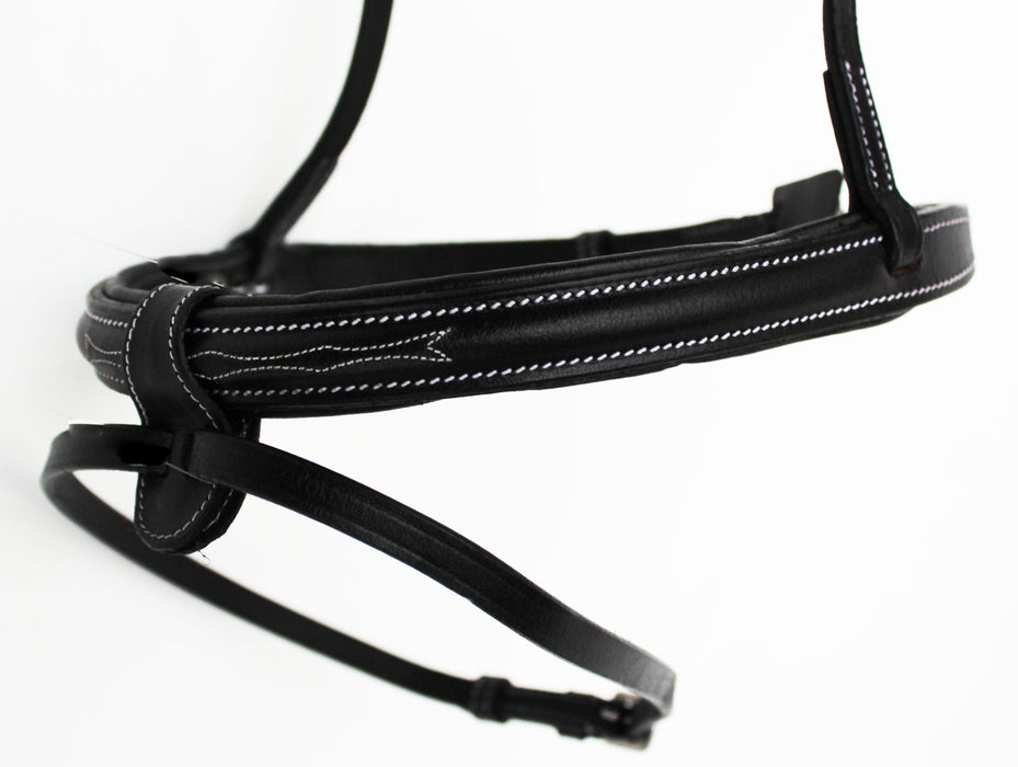 Horse English Padded Leather Adjustable Flash Bridle Reins Full 803443