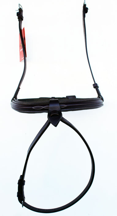 Horse English Padded Leather Flash  Cavesson Noseband Brown Full 803446F