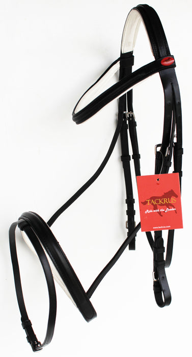 Horse English Padded Leather  Jumping Adjustable Bridle Full 803461F