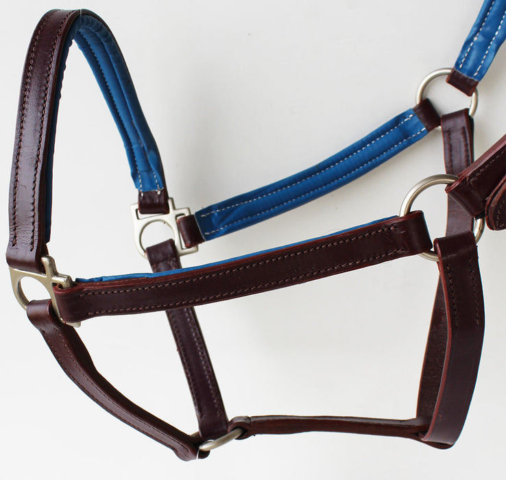 Horse English Padded Leather  PONY Western  Show Halter Tan 803H209P