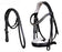 Horse English All-Purpose Pleasure Black Padded Leather Bridle Reins 803HI04WH-F