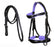 Horse English All-Purpose Pleasure Black Padded Leather Bridle Reins 803HI06PR-F