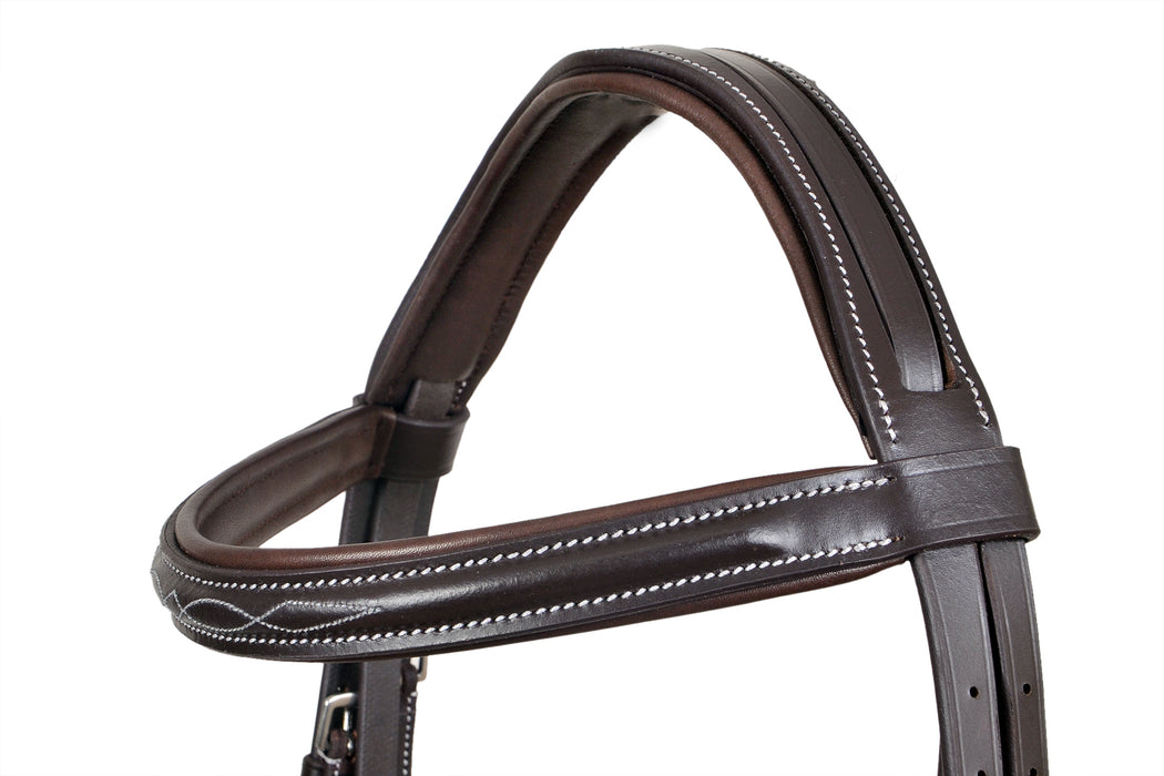 Horse English All-Purpose Fancy Stitch Leather Flash Bridle 803MIB01