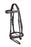 Horse English Dressage Fancy Stitch  Leather Flash Bridle 803MIB02