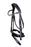 Horse English All-Purpose Fancy Stitch Black Leather Flash Bridle 803MIB03BK