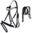 English All-Purpose Black Leather English Bridle Reins FULL 803RT01