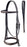 Fancy Stitched Hunter Bridle Laced Reins Snaffle English Horse Bridle 803SS01