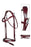 English Horse Riding Fancy raised Full Padded Leather Bridle 804AZB440