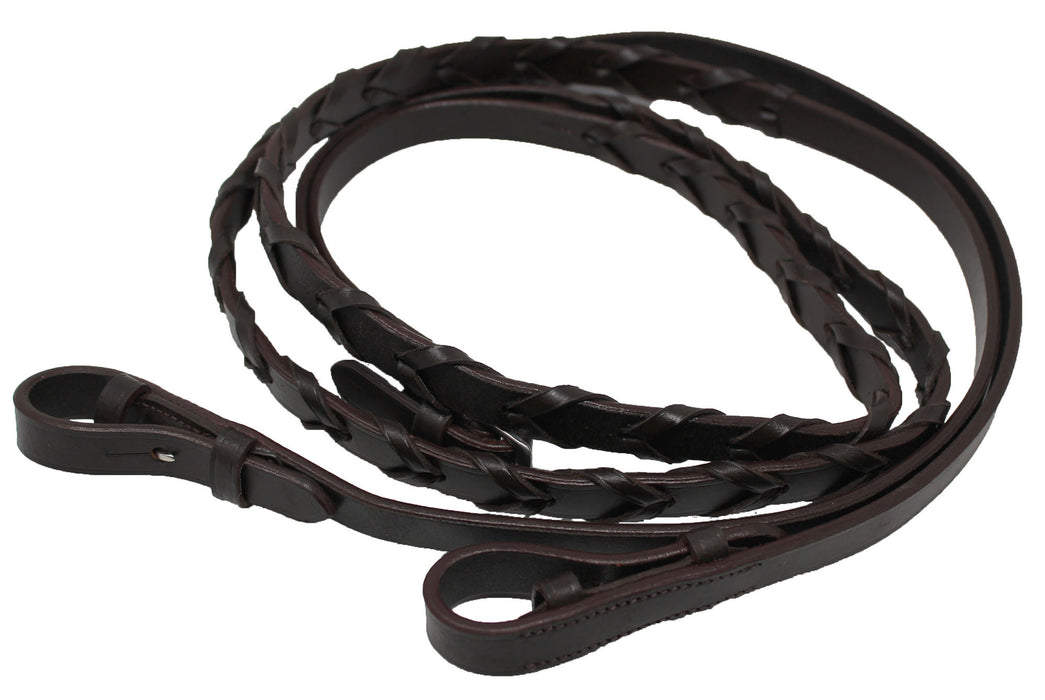 54" Full Horse English Laced Leather Reins 805LR04