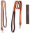 Horse Western 8' Tan Leather Rubber Grip Contest Barrel Reins 805LR11