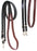 Horse Western 8' Black Leather Rubber Grip Contest Barrel Reins Black 805LR14