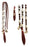 Horse Braided Natural Rawhide Leather Rommel Romel Romal Reins Tack 805LR1819