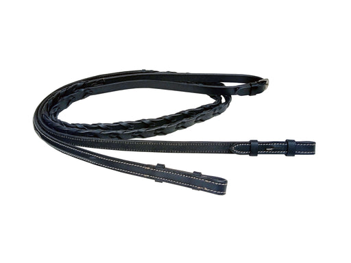 Full Horse English Laced Fancy Stitch Genuine Tan Leather Reins 805LR32