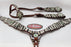 Horse Show Tack Horse Bridle Western Leather Headstall Breast Collar 8240A