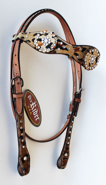 Horse Show Tack Bridle Western Leather Headstall  8528HB