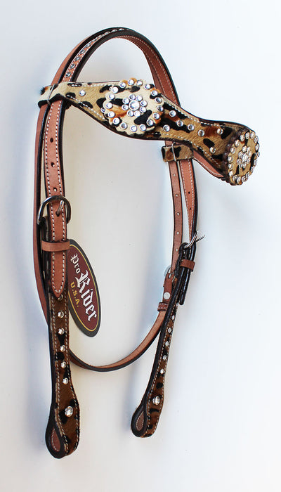Horse Show Tack Bridle Western Leather Headstall  8528HB