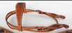 Horse Show Tack Bridle Western Leather Headstall Tooled Browband 8556B