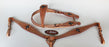 Show Tack Bridle Western Leather Rodeo Crystal Cross  Headstall Breast Collar Set 8568