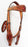 Horse Show Bridle Western Leather Rodeo Headstall Tack Red Hair 8834HB