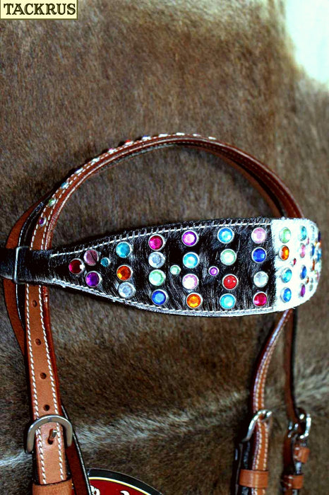 Horse Show Bridle Western Leather Rodeo Headstall  8839H