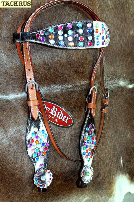 Horse Show Bridle Western Leather Rodeo Headstall  8839H