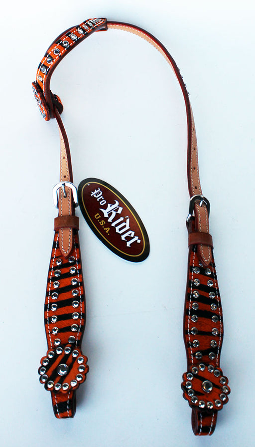 Horse Show Tack Bridle Western Leather Headstall  8902HA