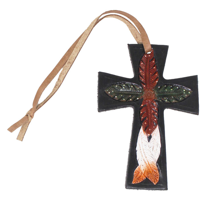 Western Barrel Tooled Leather Cross Tie Saddle Christmas Tree 96FK