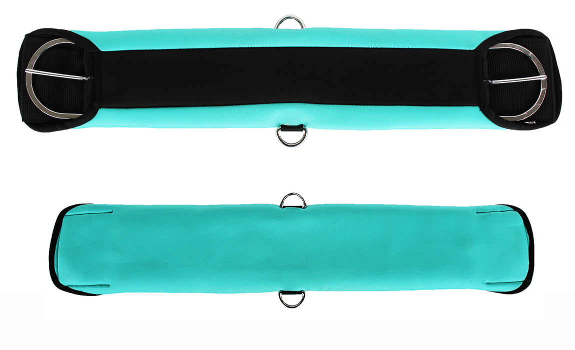 Horse Girth Soft Padded Neoprene Turquoise Western Riding Saddle Cinch 9719