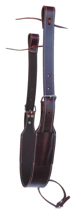 Challenger Western Horse Leather Rear Flank Back Saddle Cinch w/ Billets 9758