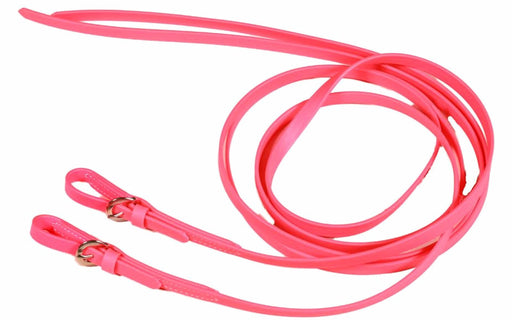 Challenger USA Horse Tack PU Vegan Leather Beta Buckle Rein 8' Long 975BE5883PN